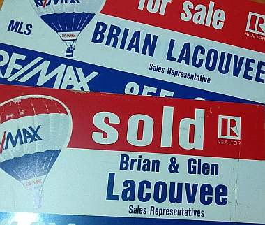 Real Estate sign showing sod after our landscape staging